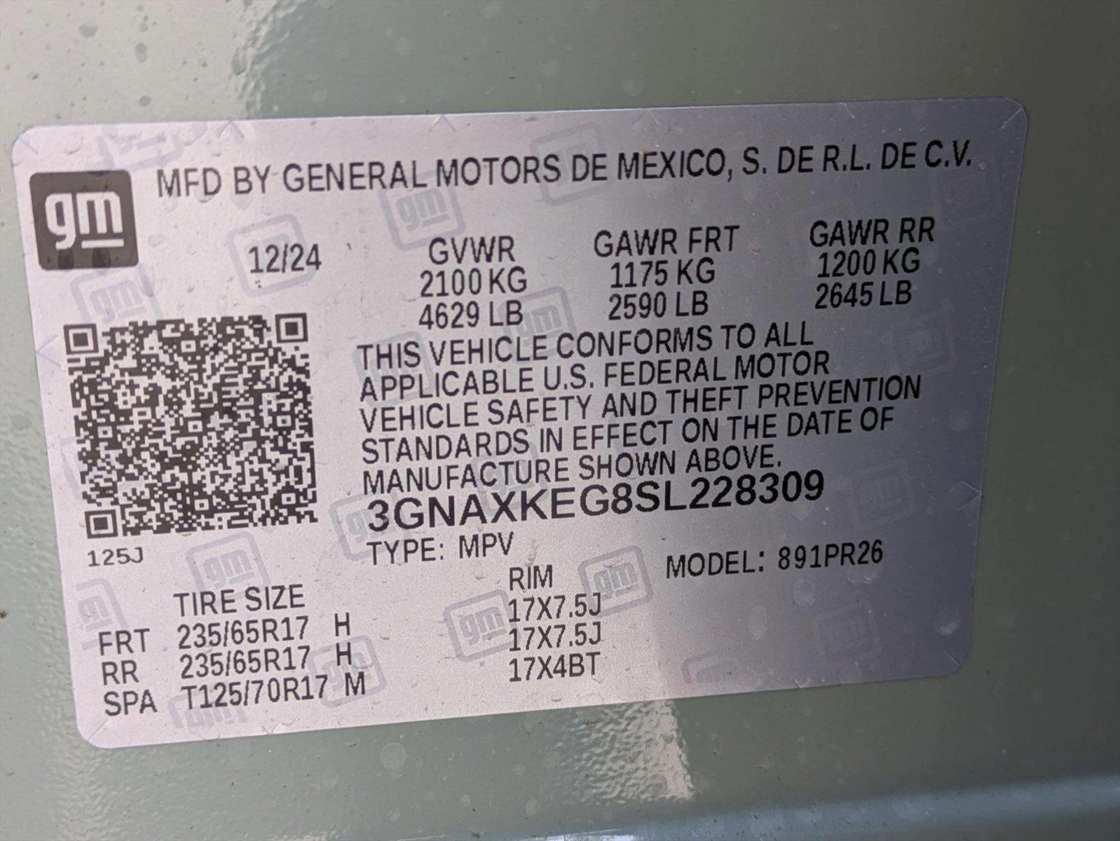 2025 Chevrolet Equinox Vehicle Photo in CORPUS CHRISTI, TX 78412-4902