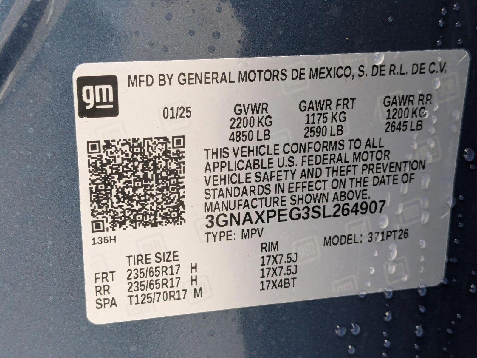 2025 Chevrolet Equinox Vehicle Photo in SPOKANE, WA 99212-2978