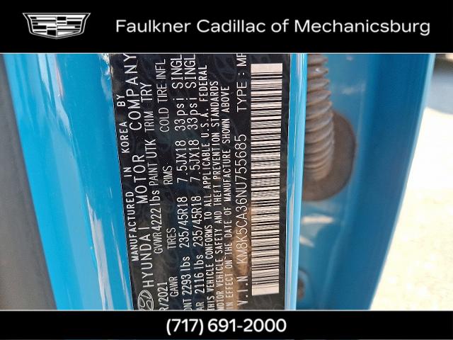 2022 Hyundai KONA Vehicle Photo in MECHANICSBURG, PA 17050-1707