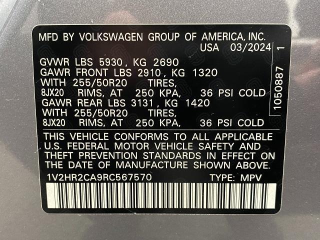 2024 Volkswagen Atlas Vehicle Photo in Appleton, WI 54913