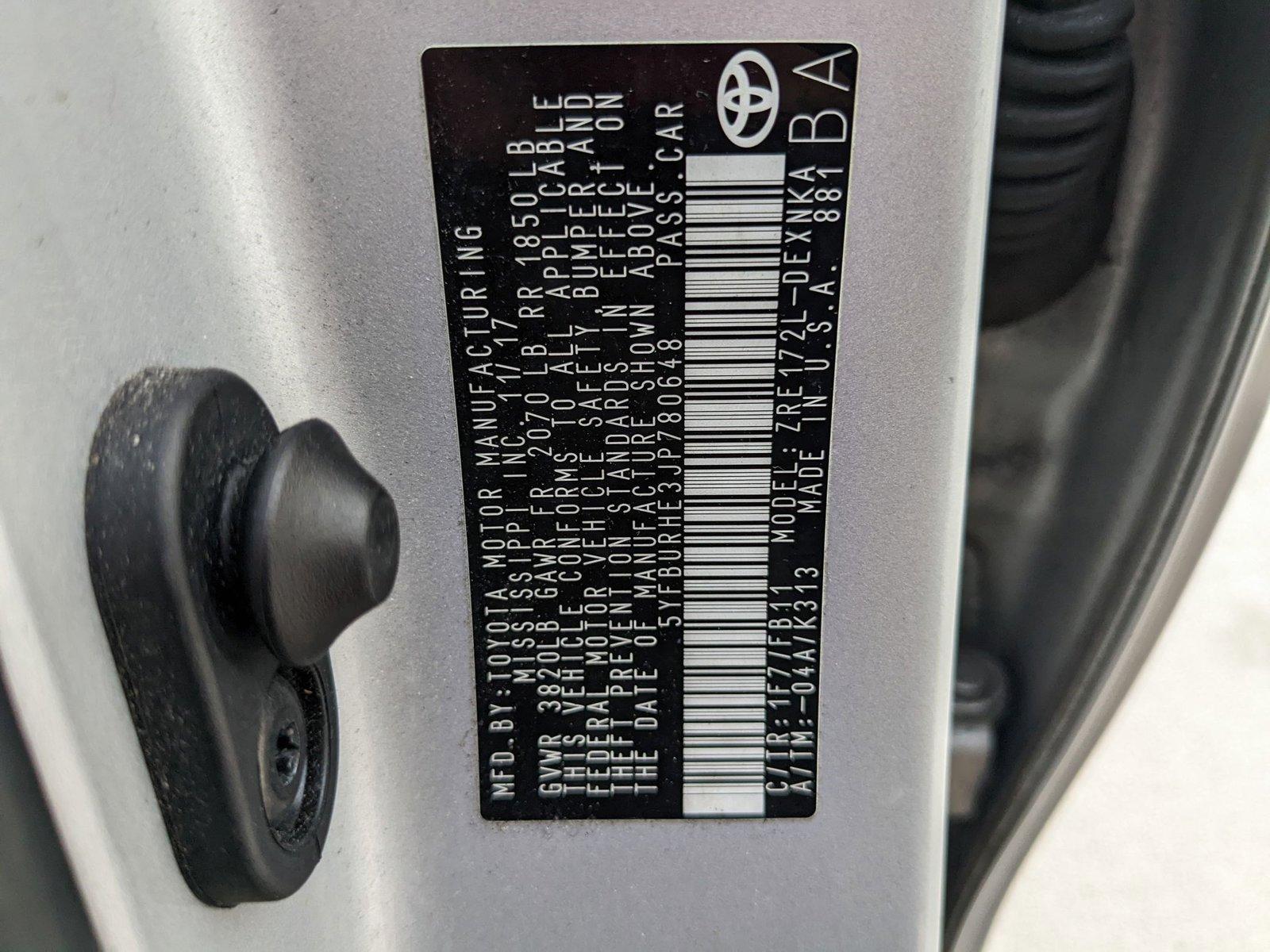 2018 Toyota Corolla Vehicle Photo in Jacksonville, FL 32244