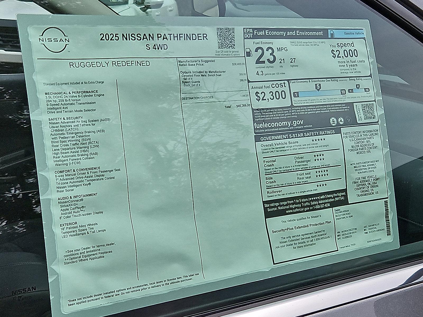 2025 Nissan Pathfinder Vehicle Photo in Jenkintown, PA 19046