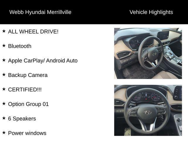 2022 Hyundai SANTA FE Vehicle Photo in Merrillville, IN 46410