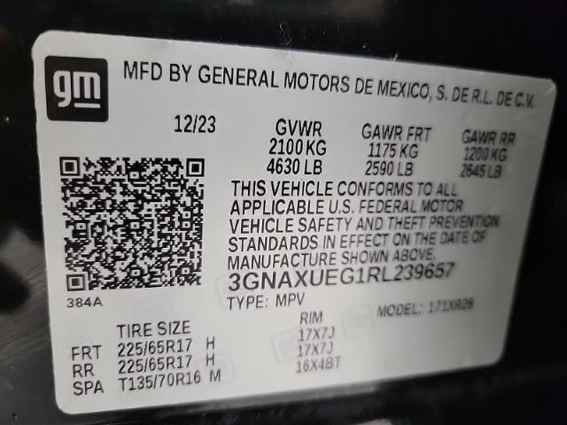 2024 Chevrolet Equinox Vehicle Photo in APPLETON, WI 54914-4656