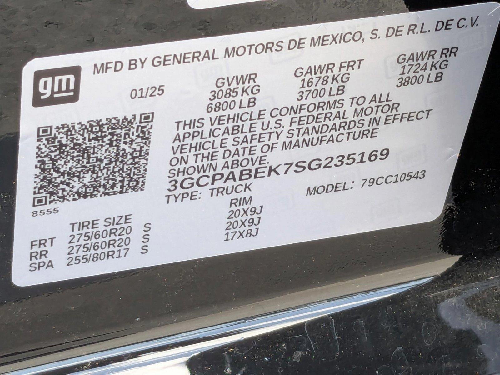 2025 Chevrolet Silverado 1500 Vehicle Photo in PEMBROKE PINES, FL 33024-6534