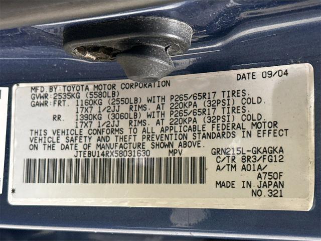 2005 Toyota 4Runner Vehicle Photo in EVERETT, WA 98203-5662