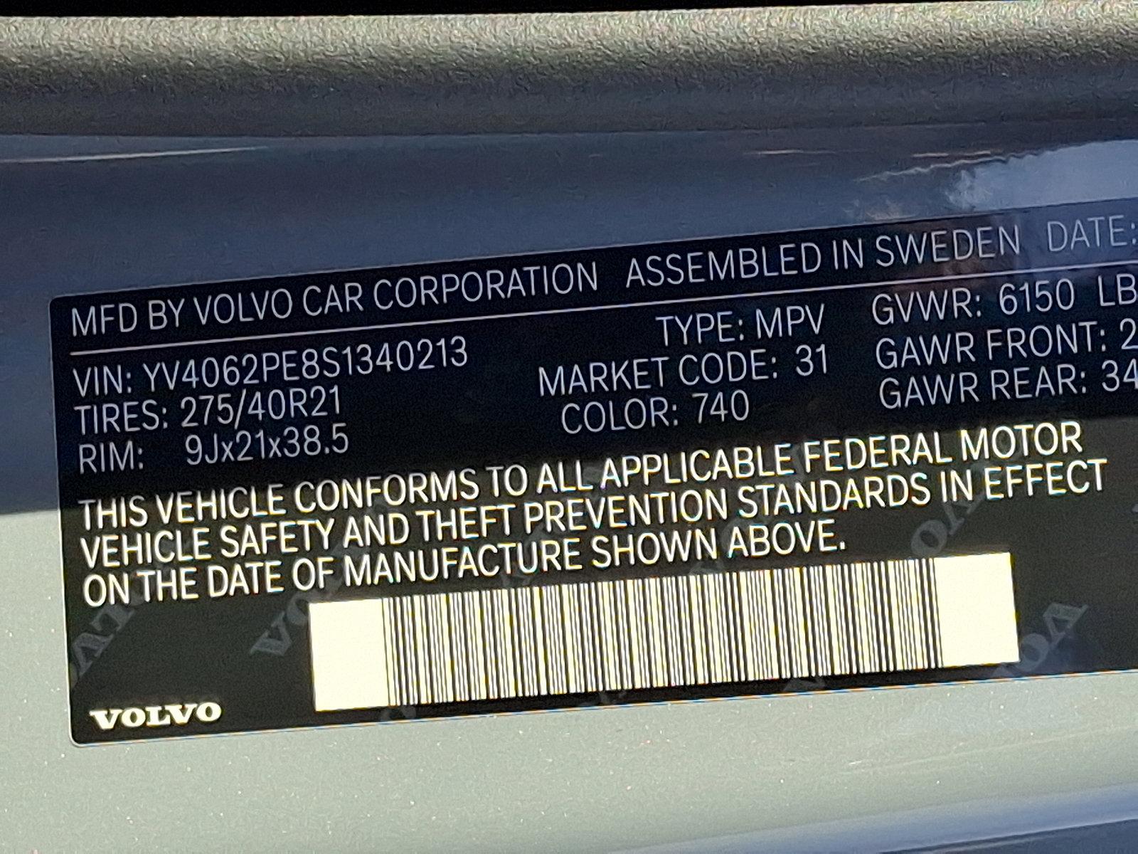 2025 Volvo XC90 Vehicle Photo in Trevose, PA 19053