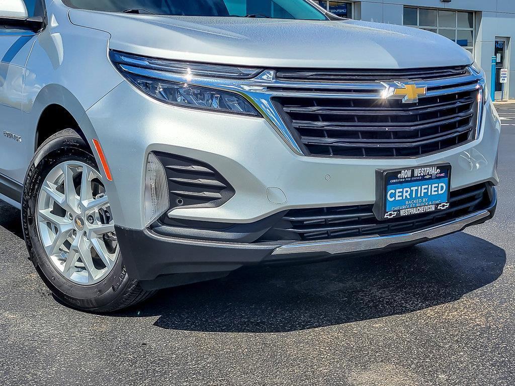 Certified 2022 Chevrolet Equinox LT with VIN 3GNAXKEV7NL196469 for sale in Oswego, IL