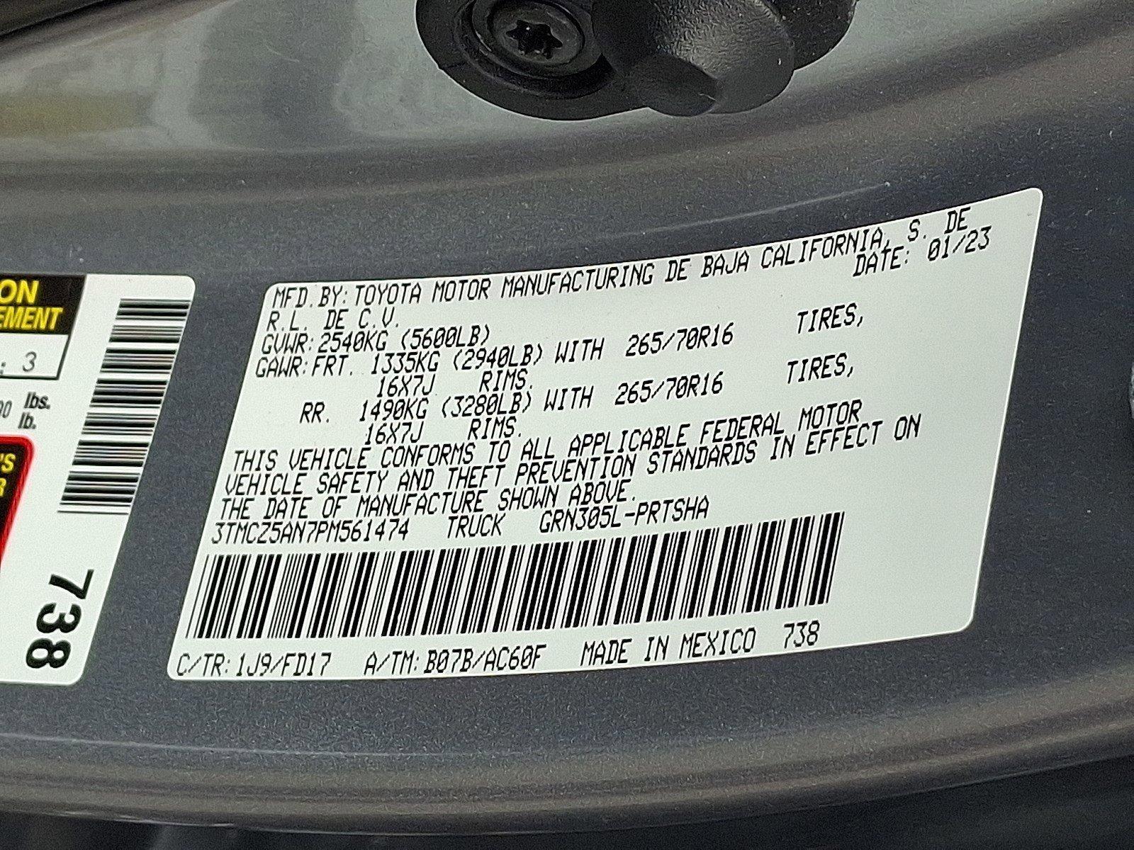 2023 Toyota Tacoma 4WD Vehicle Photo in Harrisburg, PA 17111