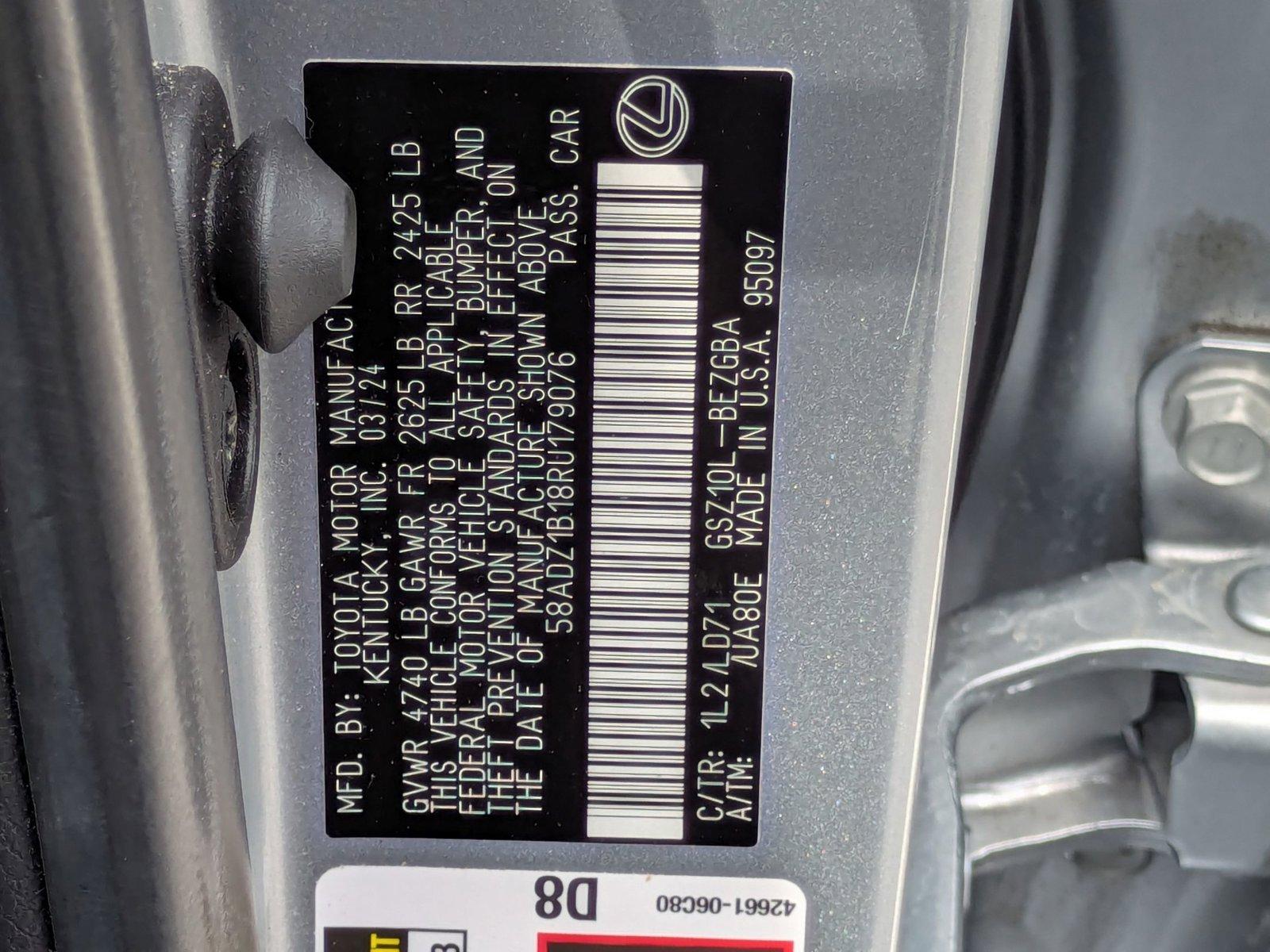 2024 Lexus ES 350 Vehicle Photo in Clearwater, FL 33761