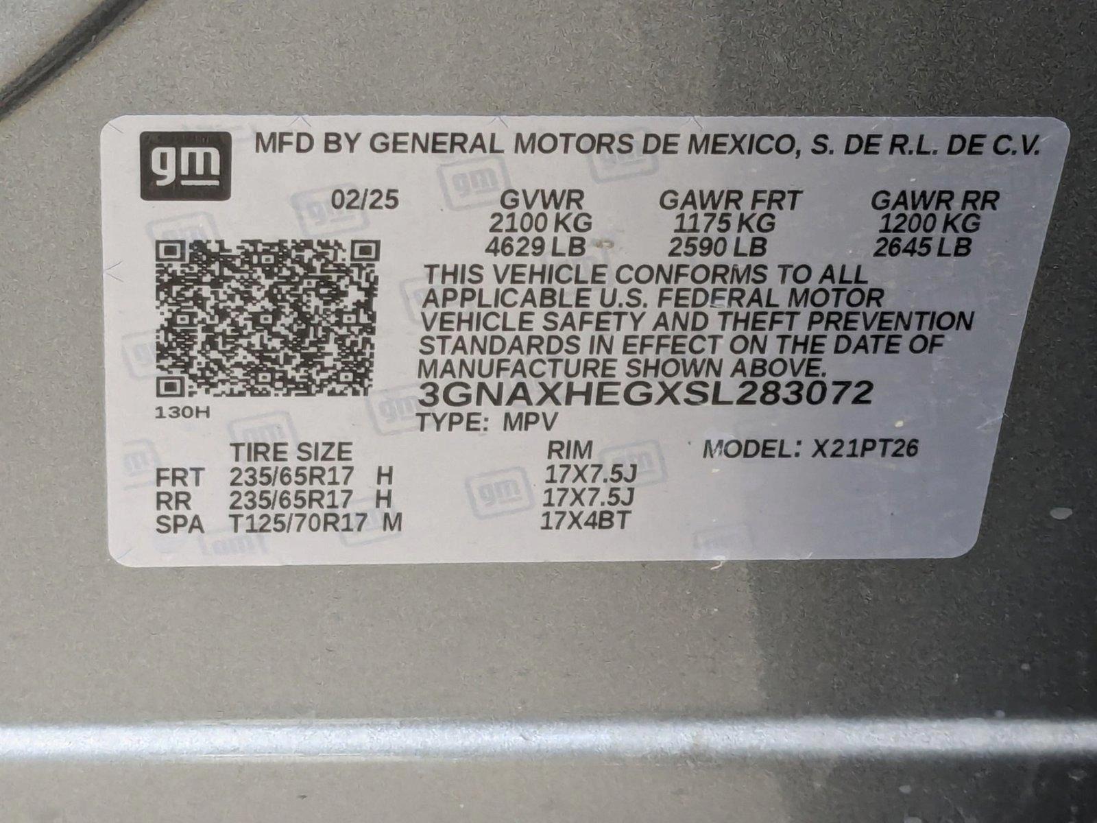 2025 Chevrolet Equinox Vehicle Photo in MIAMI, FL 33134-2699