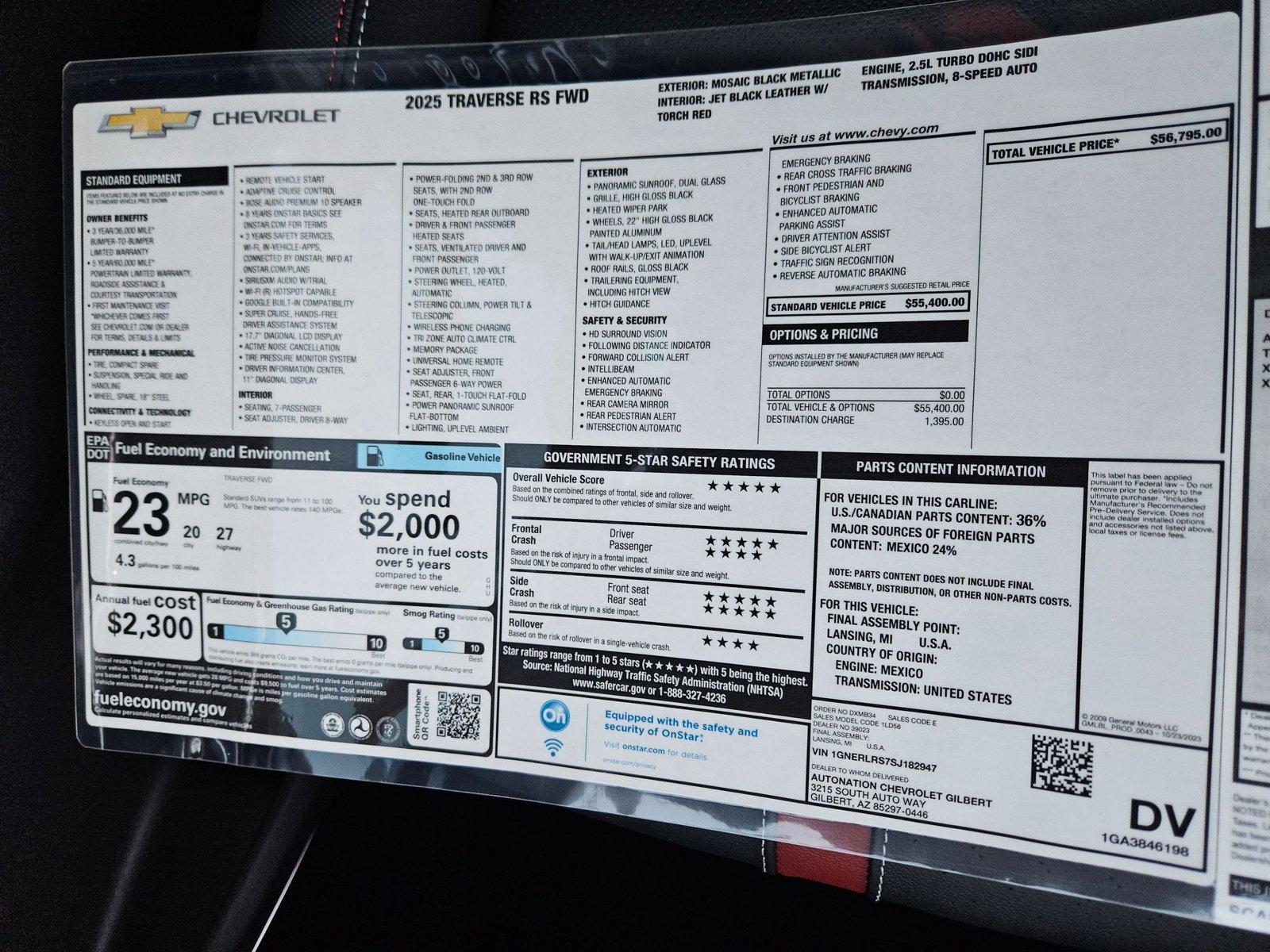 2025 Chevrolet Traverse Vehicle Photo in NORTH RICHLAND HILLS, TX 76180-7199