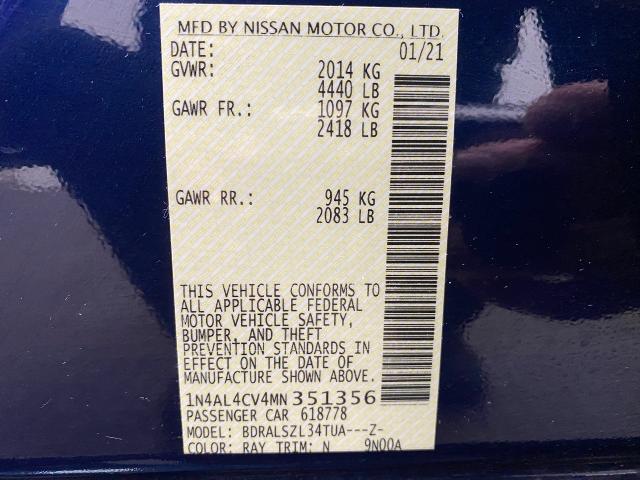 2021 Nissan Altima Vehicle Photo in Appleton, WI 54913