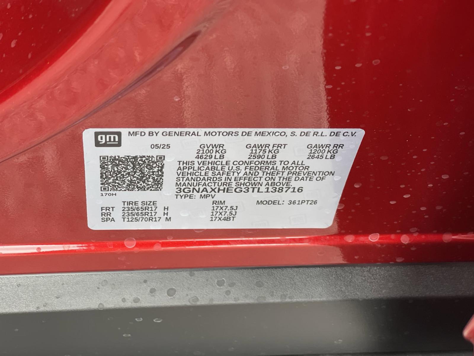 2026 Chevrolet Equinox Vehicle Photo in BENTONVILLE, AR 72712-4322