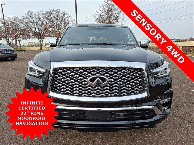 Certified 2023 INFINITI QX80 Sensory 4WD with VIN JN8AZ2BE1P9305046 for sale in Willow Grove, PA