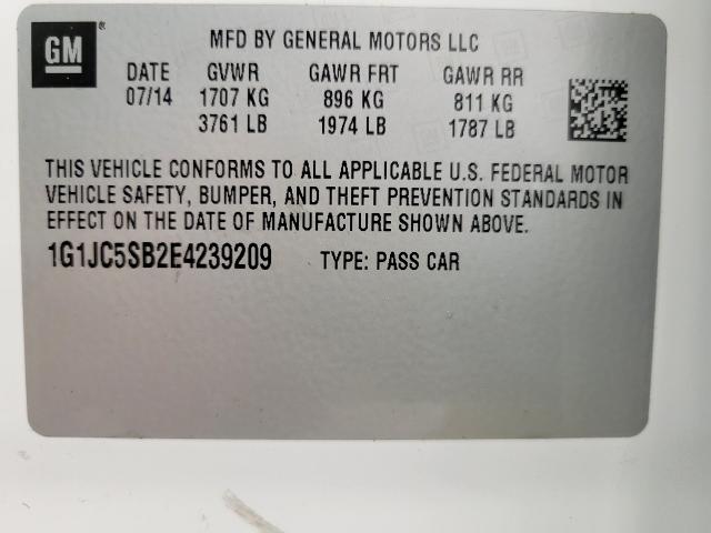 2014 Chevrolet Sonic Vehicle Photo in OSHKOSH, WI 54904-7811