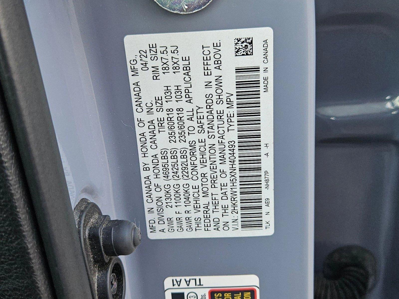 2022 Honda CR-V Vehicle Photo in GILBERT, AZ 85297-0446