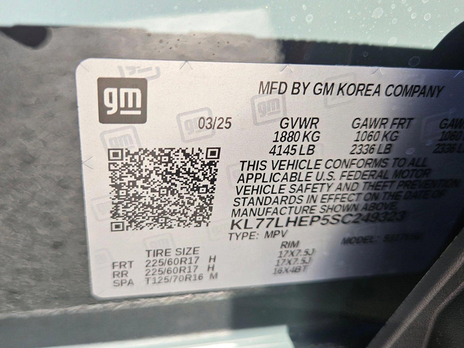 2025 Chevrolet Trax Vehicle Photo in GREENACRES, FL 33463-3207