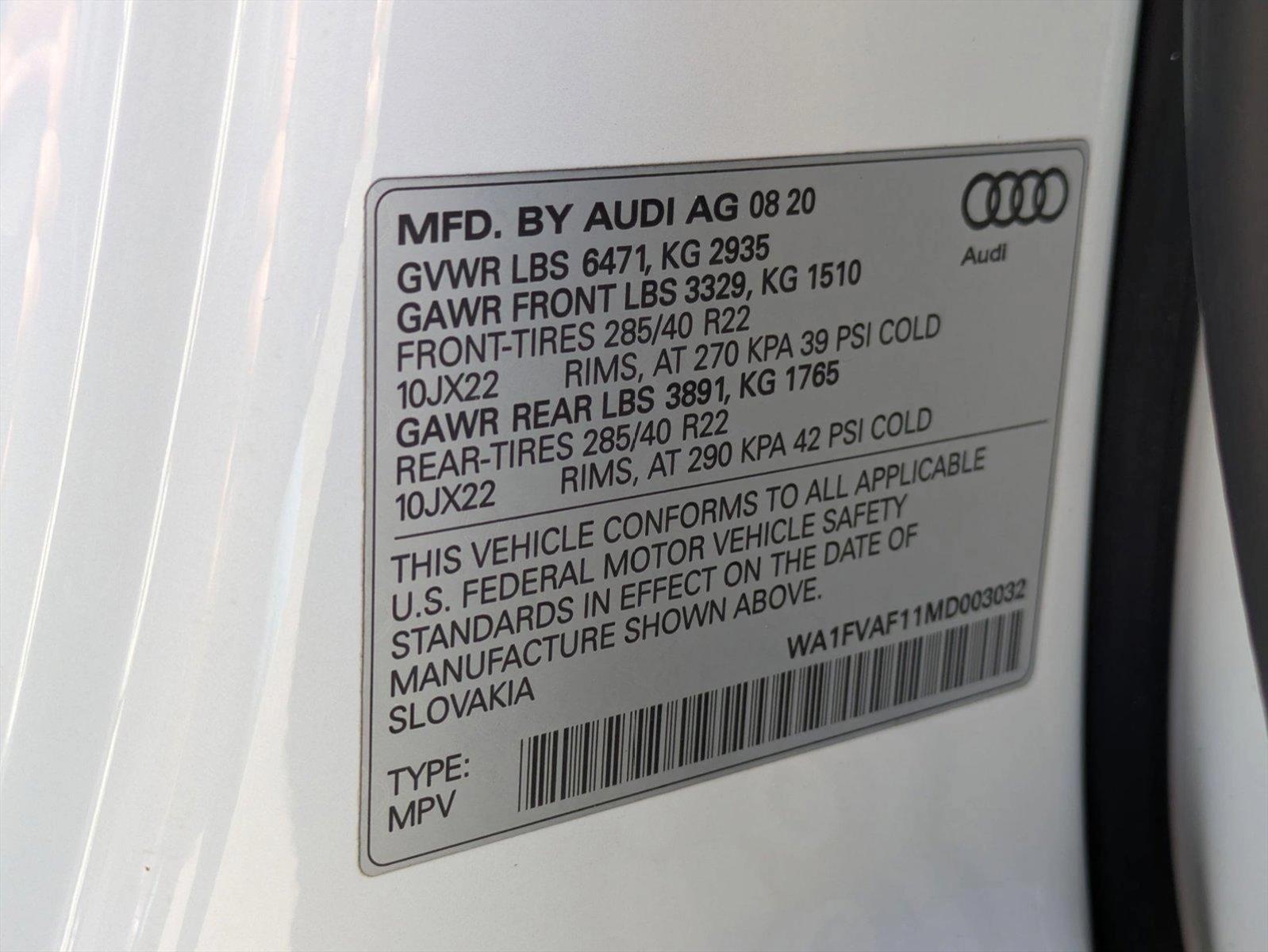 2021 Audi Q8 Vehicle Photo in Tustin, CA 92782