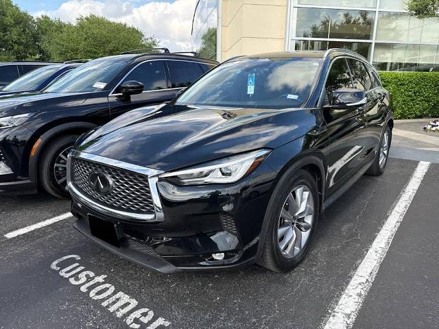 Certified 2020 INFINITI QX50 Luxe with VIN 3PCAJ5M37LF108348 for sale in Dallas, TX