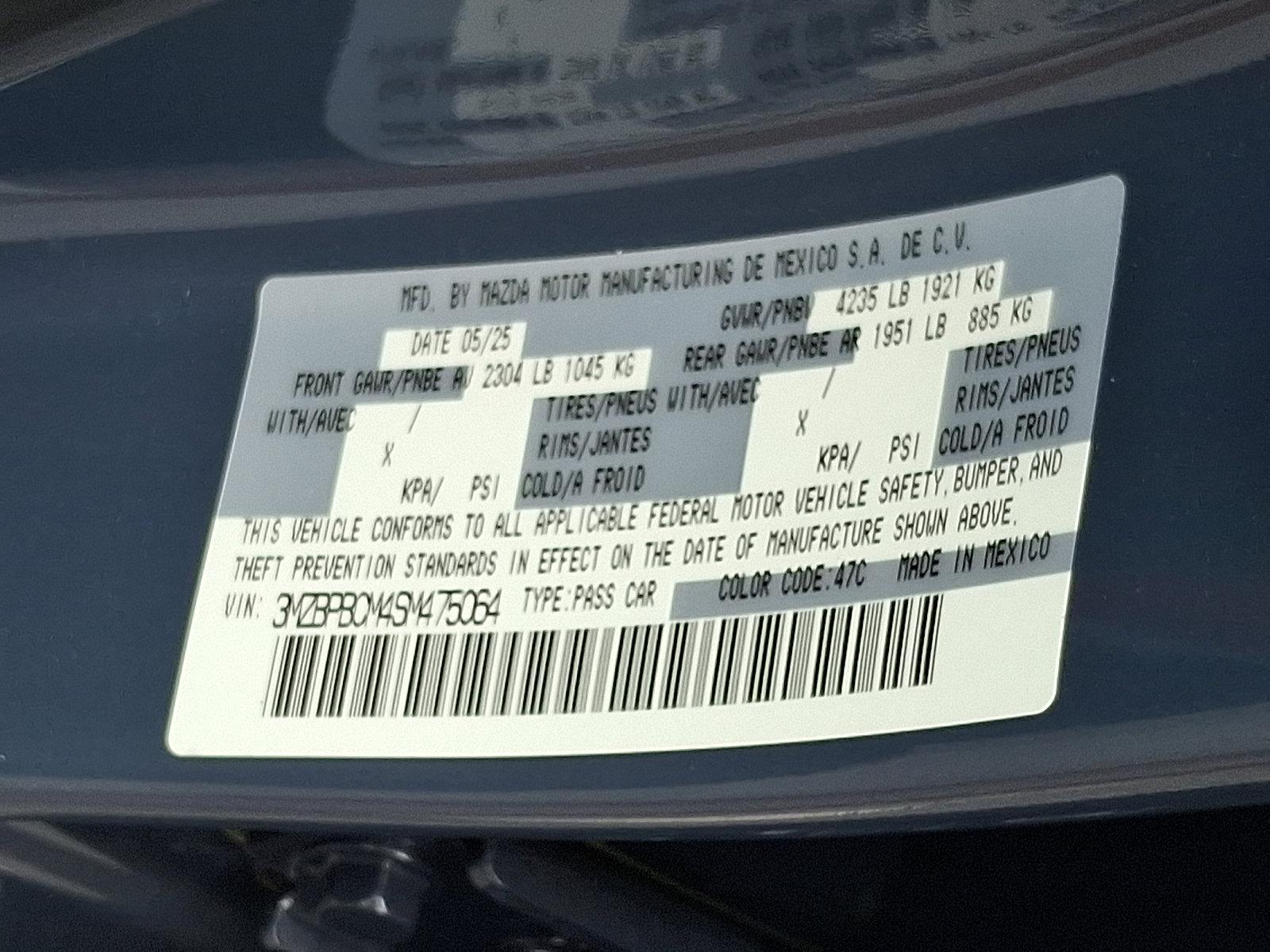 2025 Mazda3 Sedan Vehicle Photo in Harrisburg, PA 17111