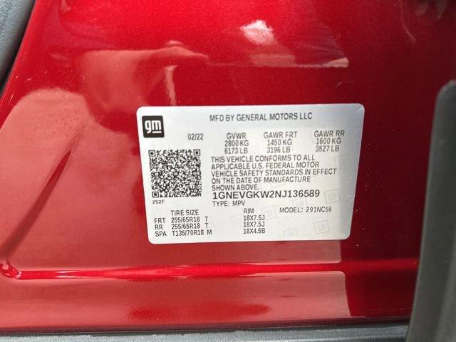 2022 Chevrolet Traverse Vehicle Photo in MEDINA, OH 44256-9631