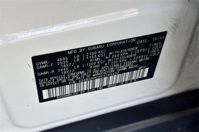 2019 Subaru Outback Vehicle Photo in ELK GROVE, CA 95757-8703