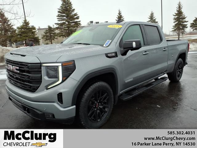 Gray 2025 GMC Sierra 1500 Elevation Crew Cab 4WD Pickup Truck Four-Wheel Drive