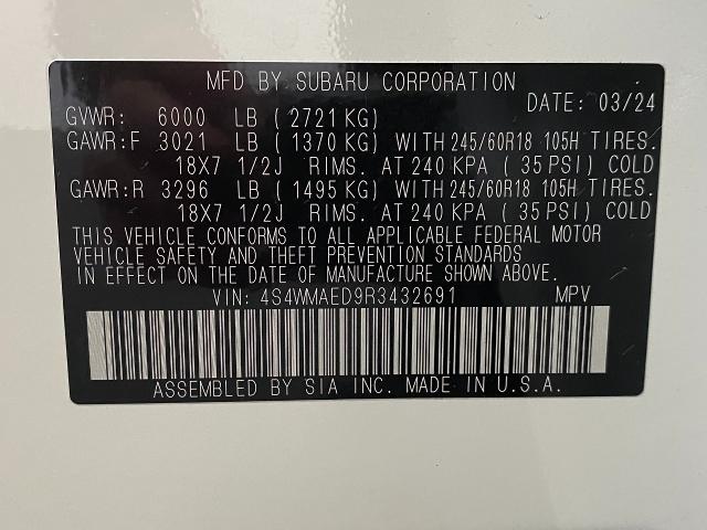2024 Subaru Ascent Vehicle Photo in Appleton, WI 54913