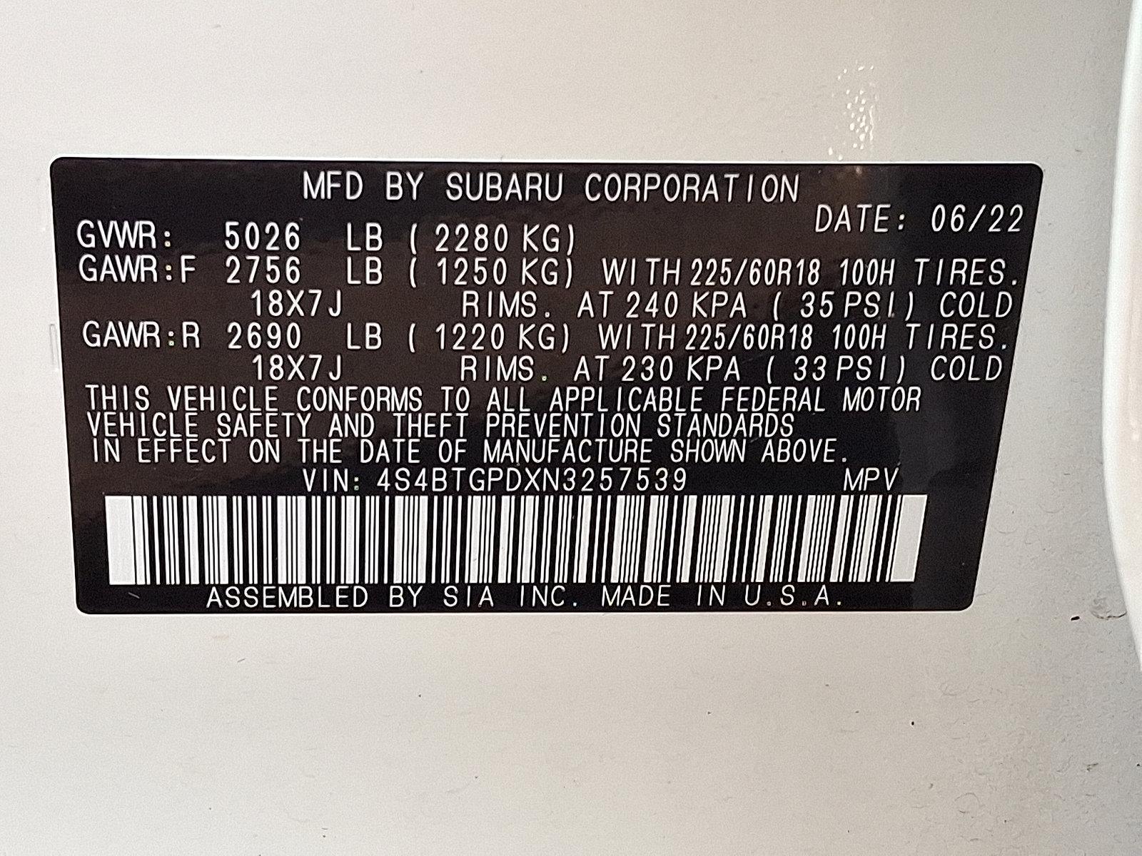 2022 Subaru Outback Vehicle Photo in Easton, PA 18045