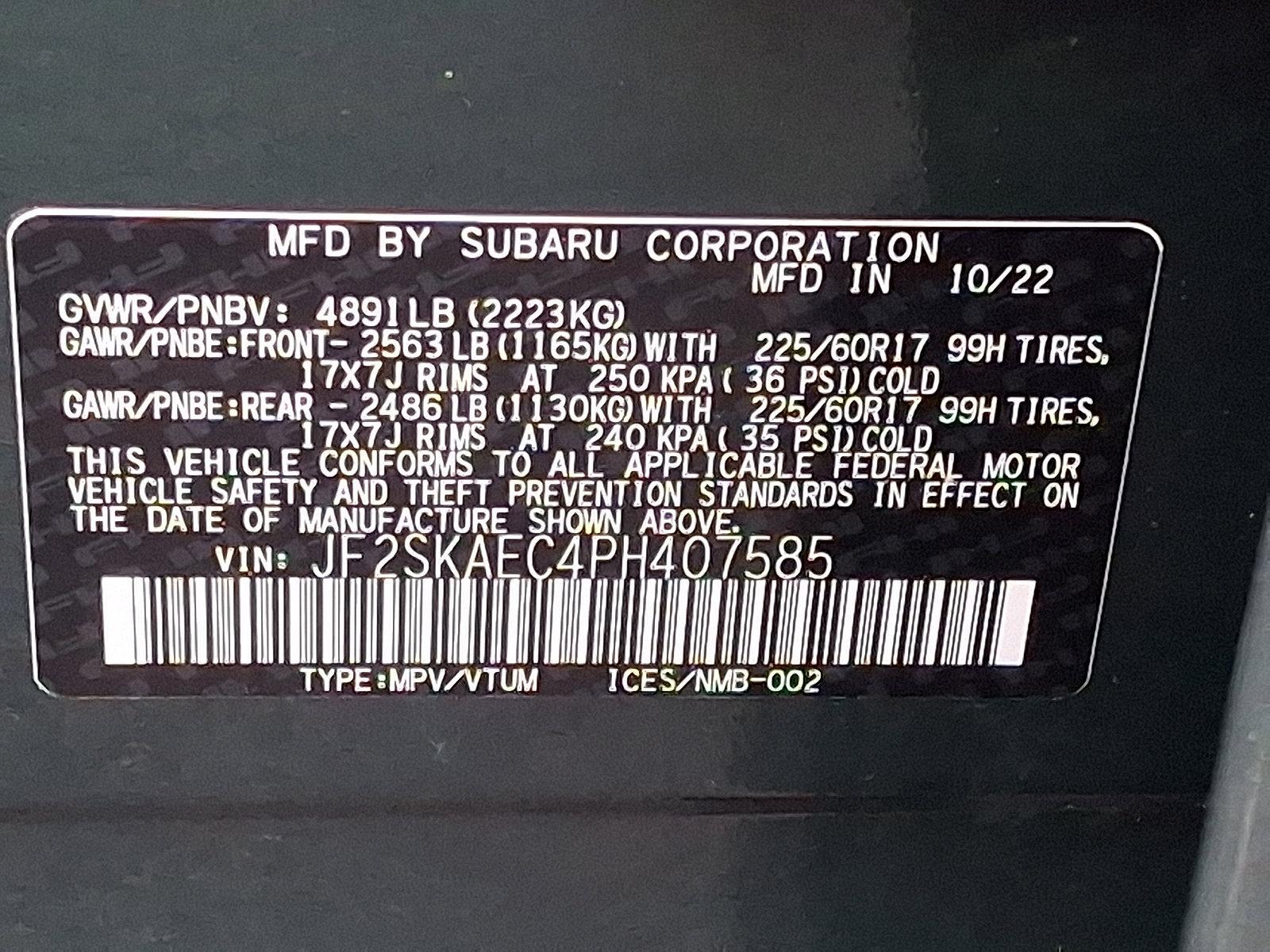 2023 Subaru Forester Vehicle Photo in Easton, PA 18045