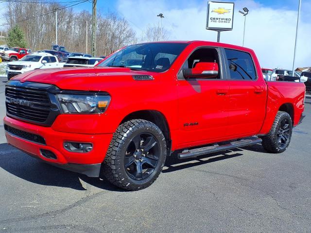 Flame Red Clearcoat 2020 RAM 1500 Big Horn Crew Cab 4WD Pickup Truck Four-Wheel Drive 8-Speed Automatic