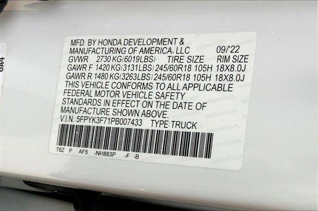 2023 Honda Ridgeline Vehicle Photo in TOPEKA, KS 66609-0000