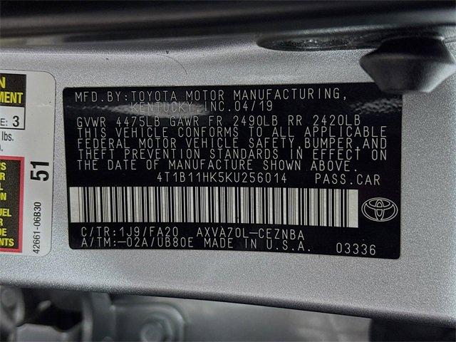 2019 Toyota Camry Vehicle Photo in PUYALLUP, WA 98371-4149