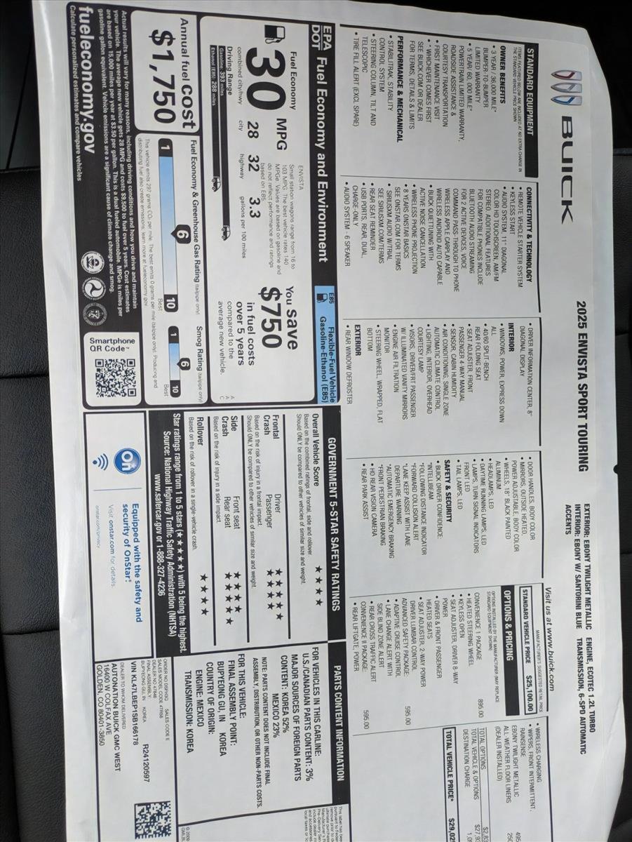 2025 Buick Envista Vehicle Photo in GOLDEN, CO 80401-3850