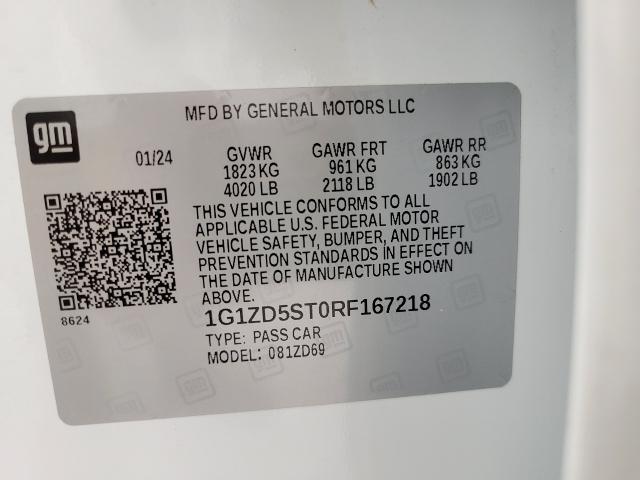 2024 Chevrolet Malibu Vehicle Photo in OSHKOSH, WI 54904-7811