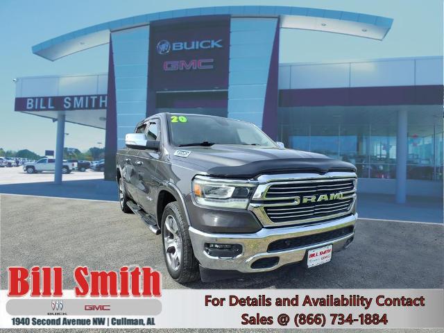 Gray (Granite Crystal Metallic Clearcoat) 2020 RAM 1500 Laramie Crew Cab RWD Pickup Truck 4X2 Automatic
