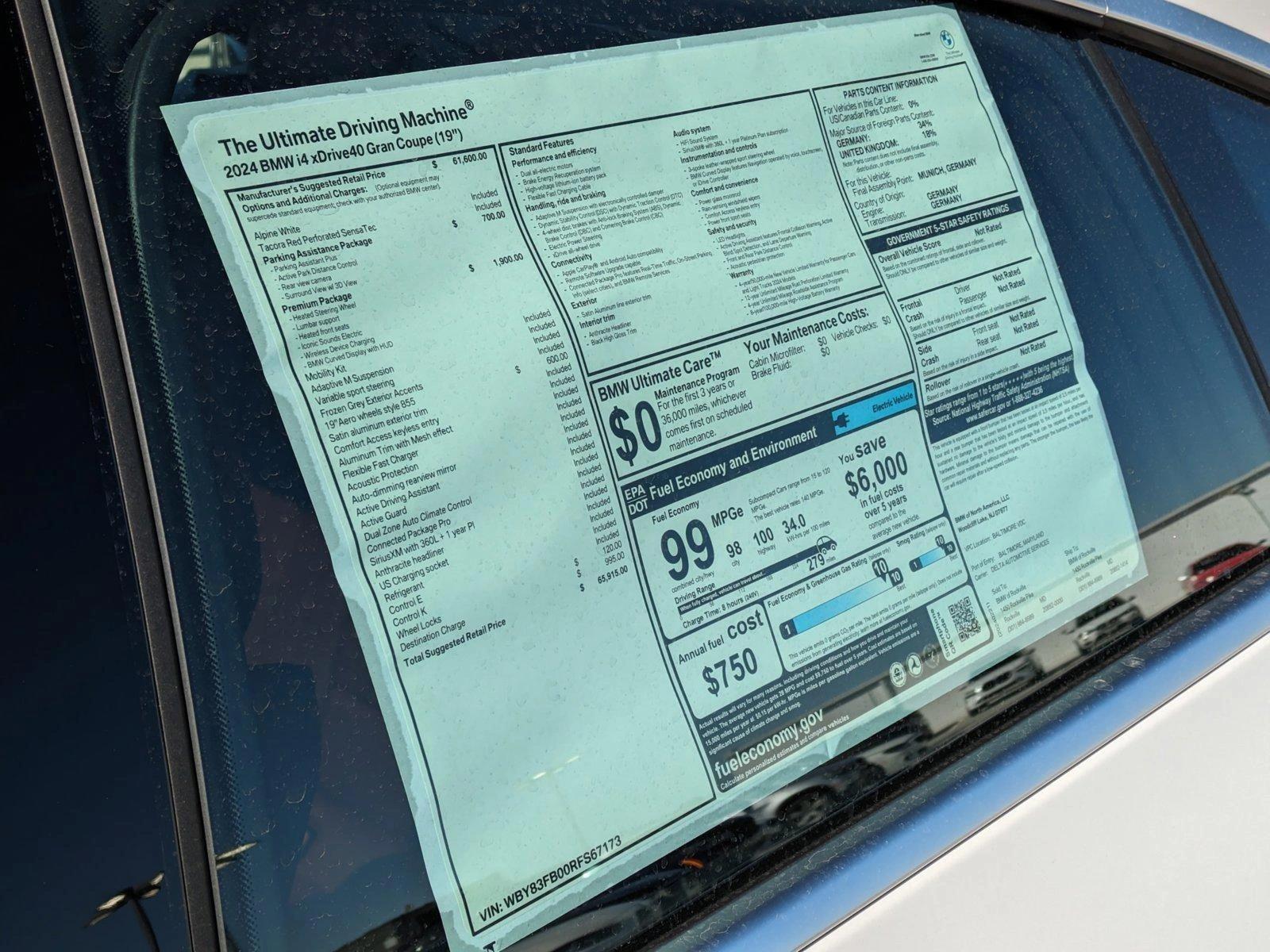 2024 BMW i4 Vehicle Photo in Rockville, MD 20852