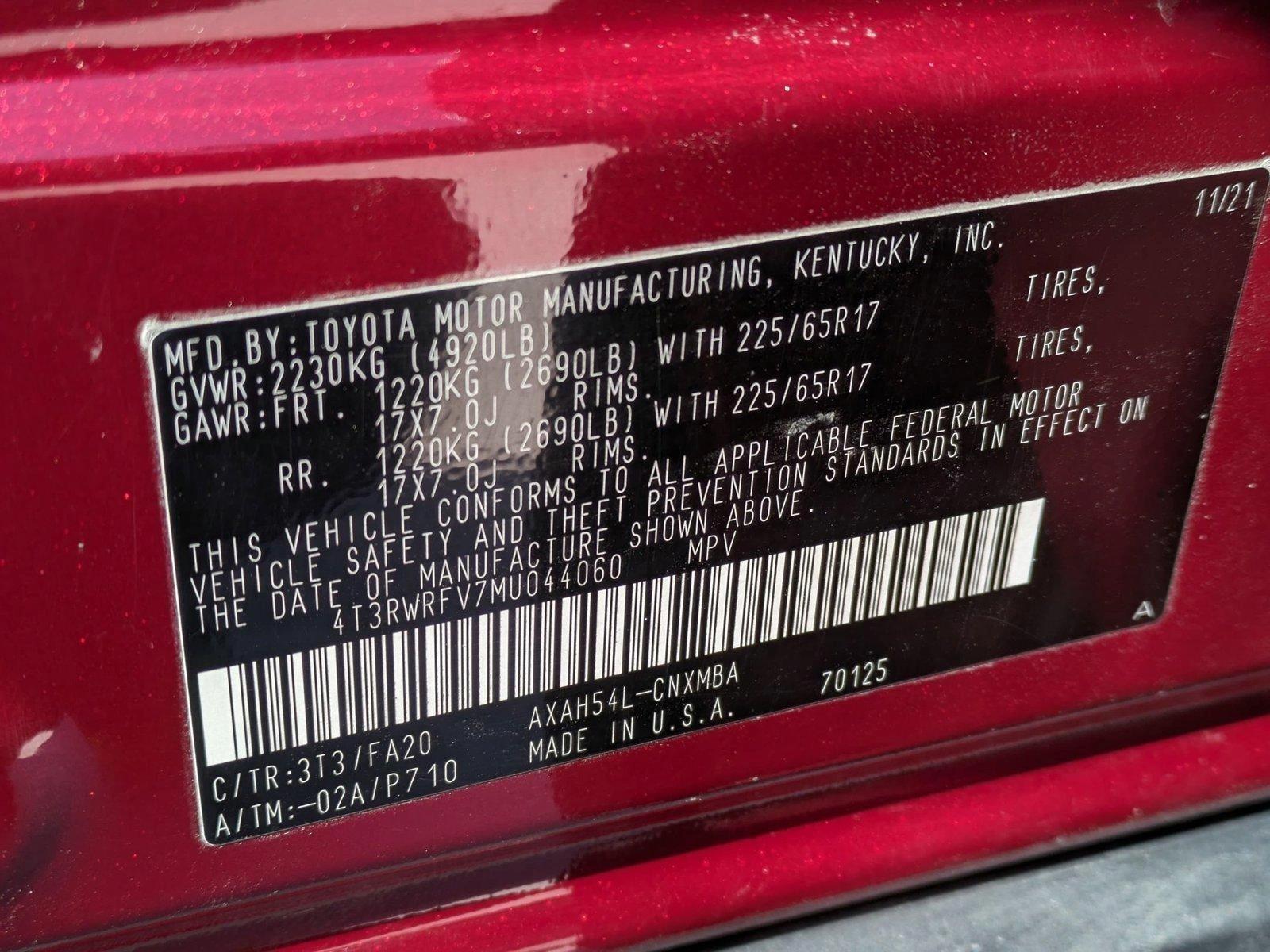 2021 Toyota RAV4 Vehicle Photo in Rockville, MD 20852