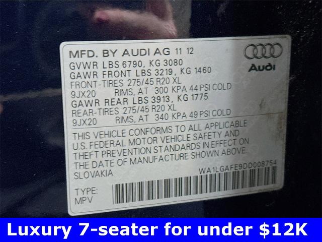 2013 Audi Q7 Vehicle Photo in EVERETT, WA 98203-5662