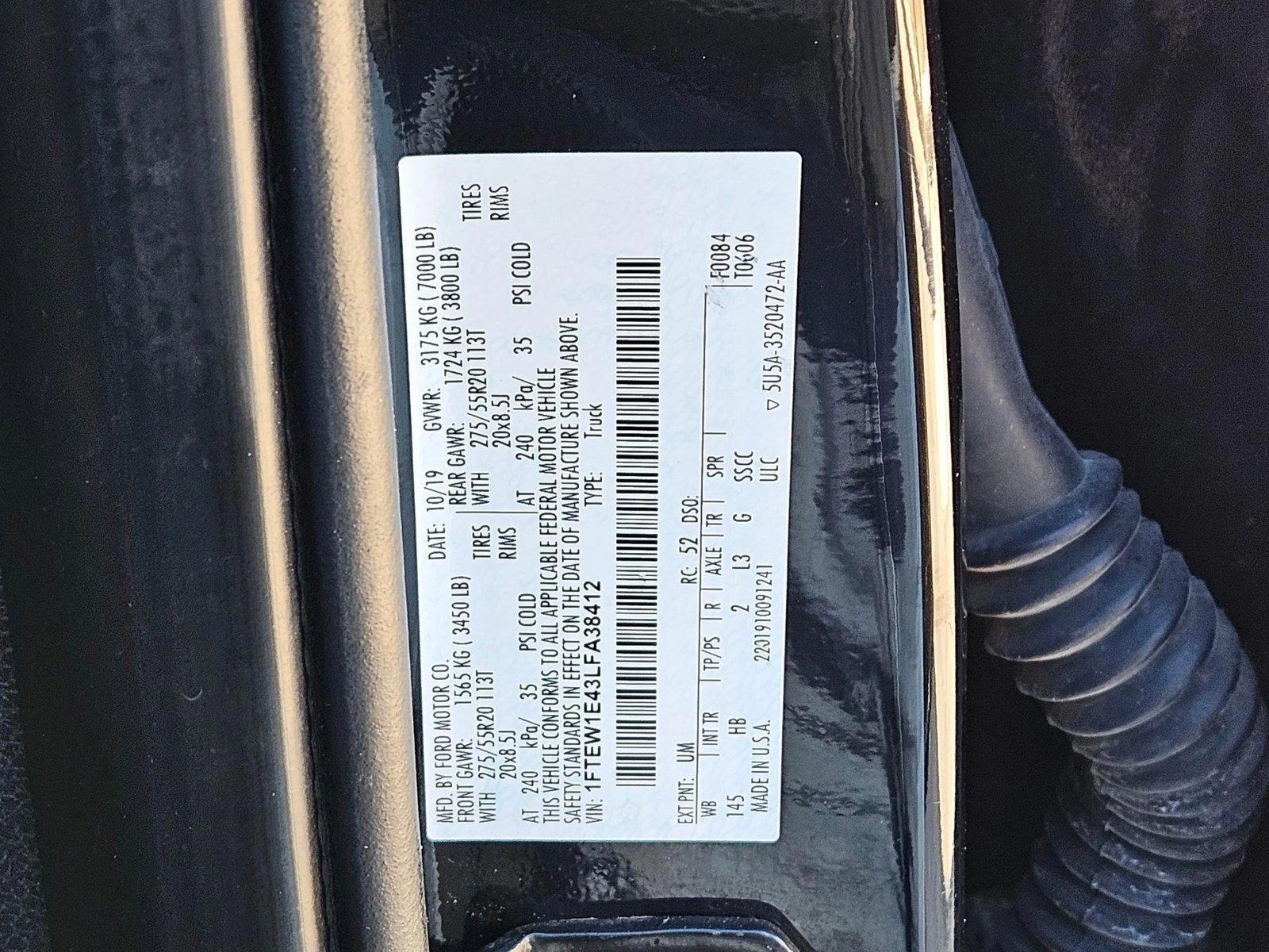 2020 Ford F-150 Vehicle Photo in AMARILLO, TX 79106-1809