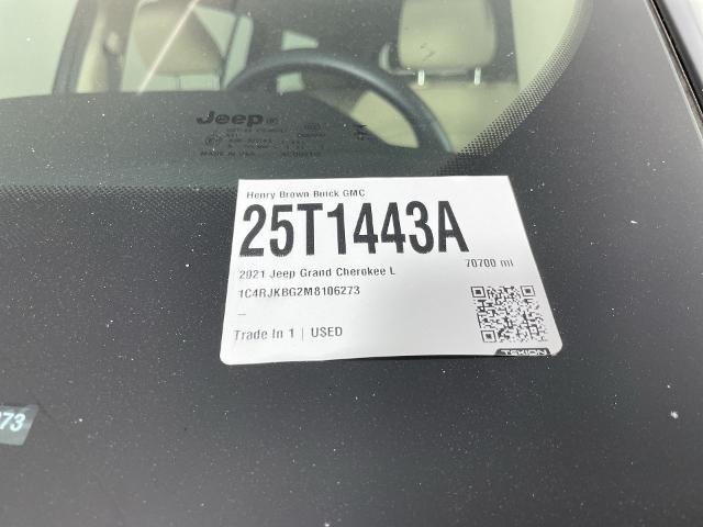 2021 Jeep Grand Cherokee L Vehicle Photo in GILBERT, AZ 85297-0402
