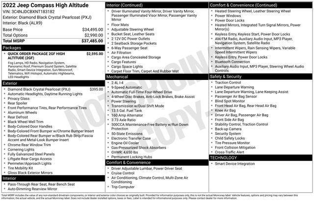 2022 Jeep Compass Vehicle Photo in DANBURY, CT 06810-5034
