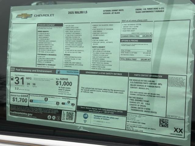 2025 Chevrolet Malibu Vehicle Photo in COLUMBIA, MO 65203-3903
