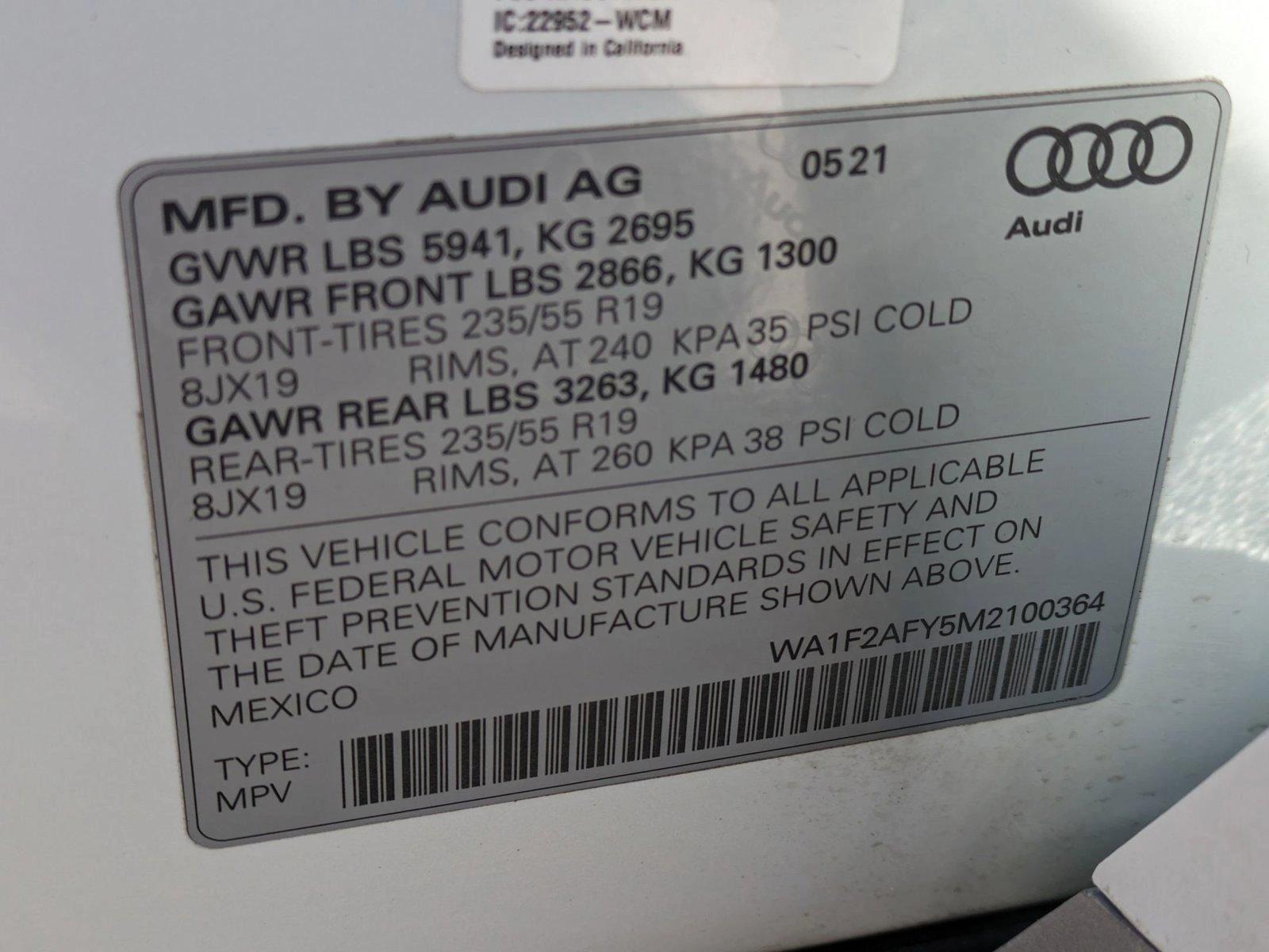 2021 Audi Q5 Vehicle Photo in Rockville, MD 20852