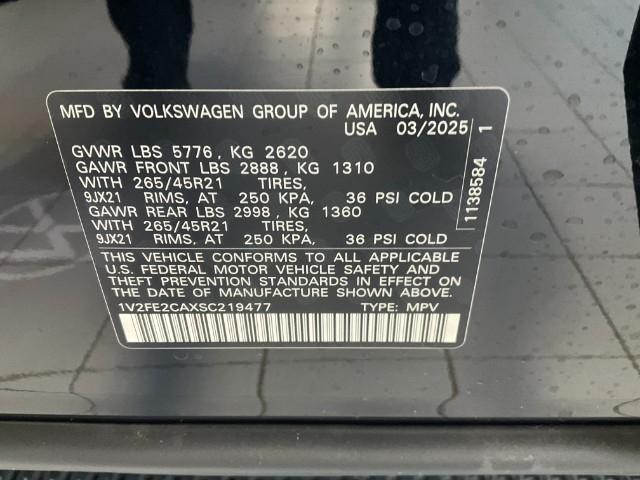 2025 Volkswagen Atlas Cross Sport Vehicle Photo in Oshkosh, WI 54904
