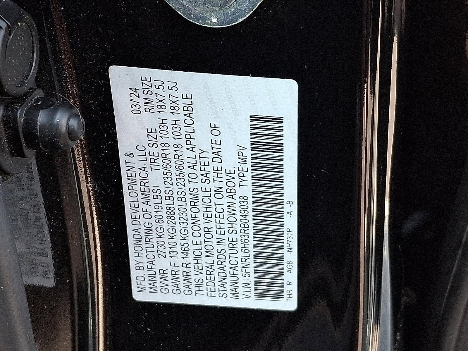 2024 Honda Odyssey Vehicle Photo in Harrisburg, PA 17111