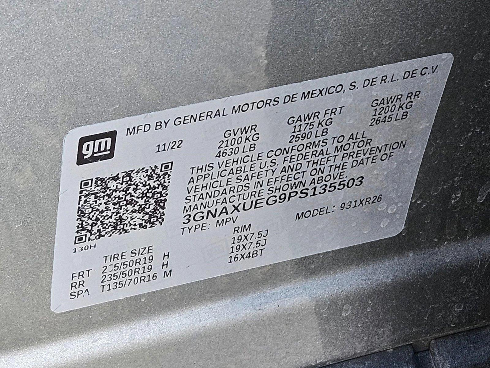 2023 Chevrolet Equinox Vehicle Photo in AMARILLO, TX 79106-1809