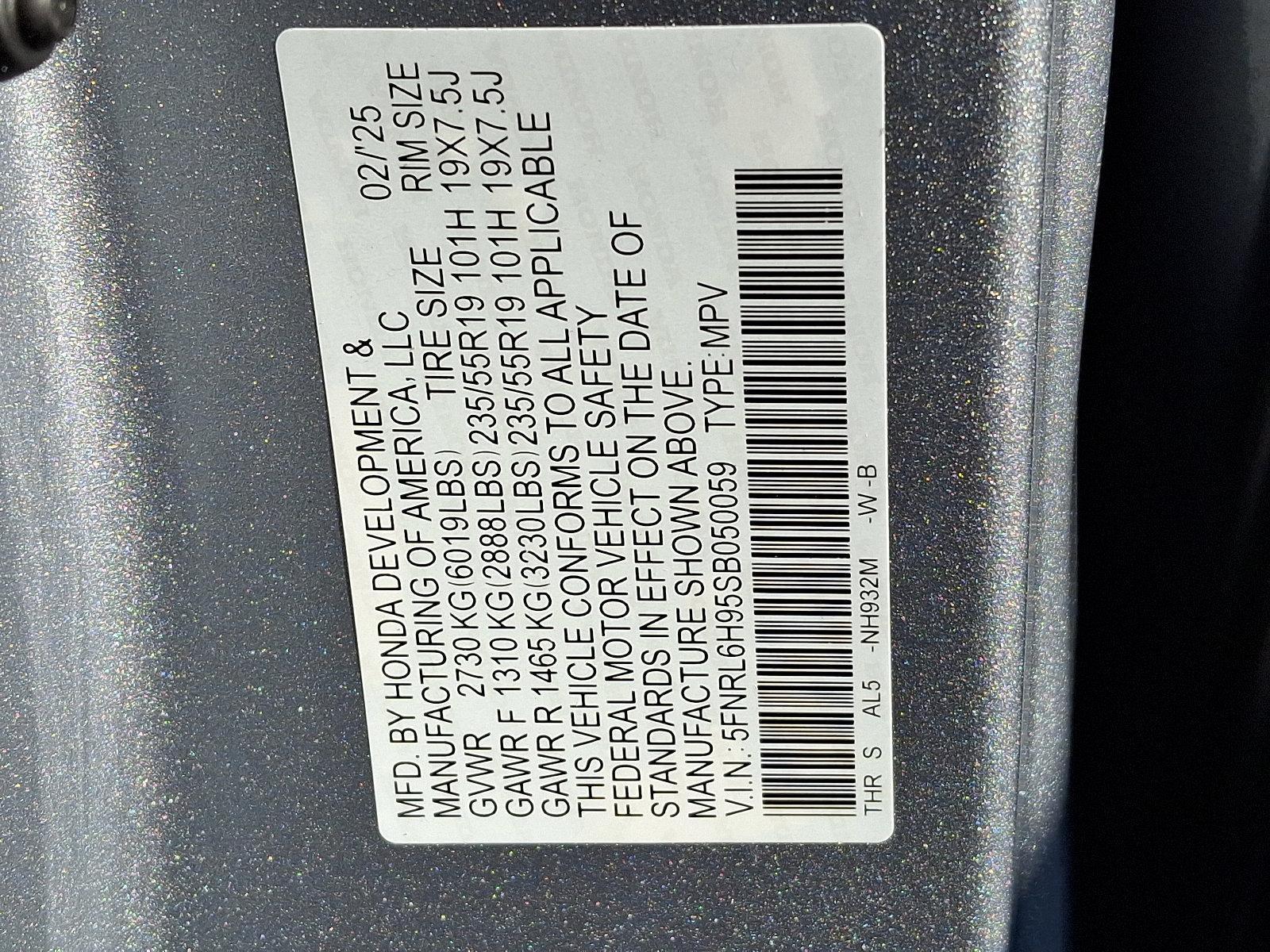2025 Honda Odyssey Vehicle Photo in Harrisburg, PA 17111