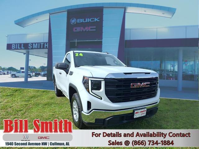Summit White 2024 GMC Sierra 1500 Pro Regular Cab RWD Pickup Truck 4X2 Automatic